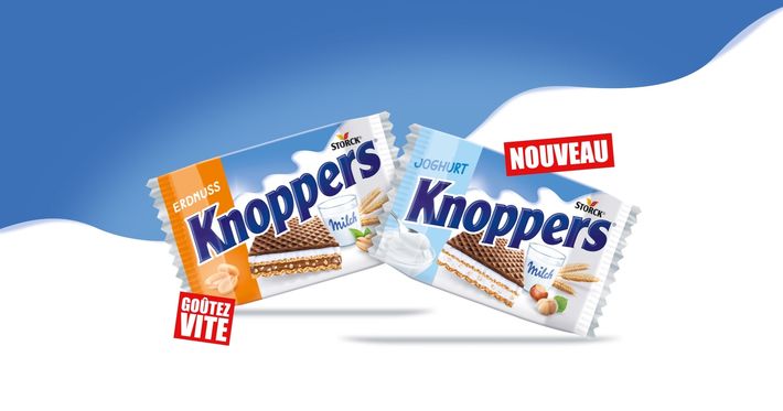 Knoppers: l’heure est à la diversité durable! Crunch it, love it, taste it.