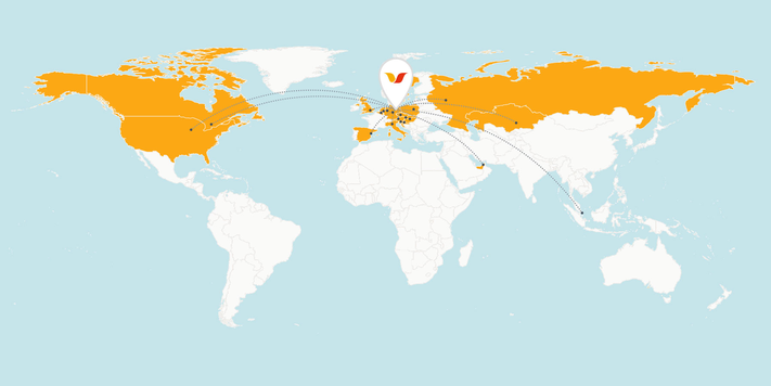 Map: Storck worldwide