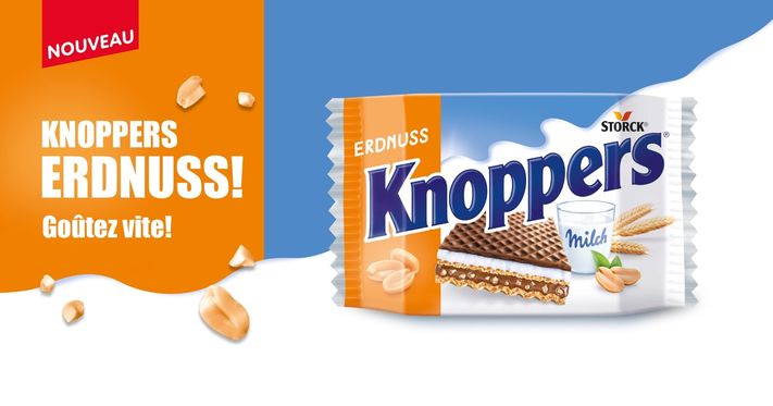 La famille Knoppers s’agrandit: voici Knoppers Cacahuètes